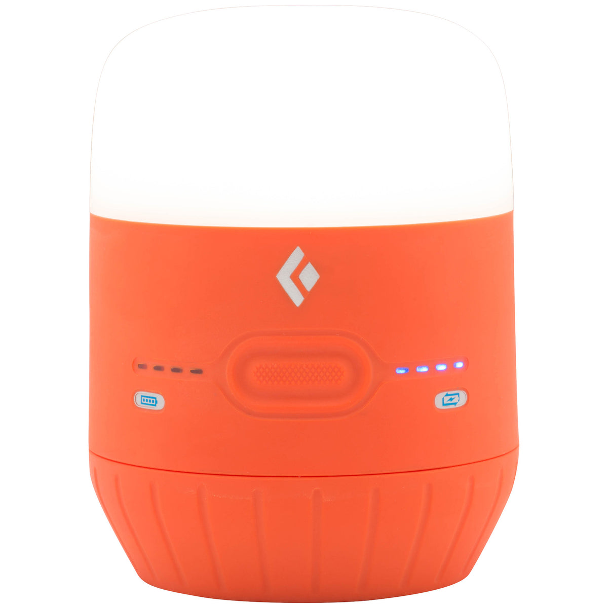orange lantern in off mode showing battery levels