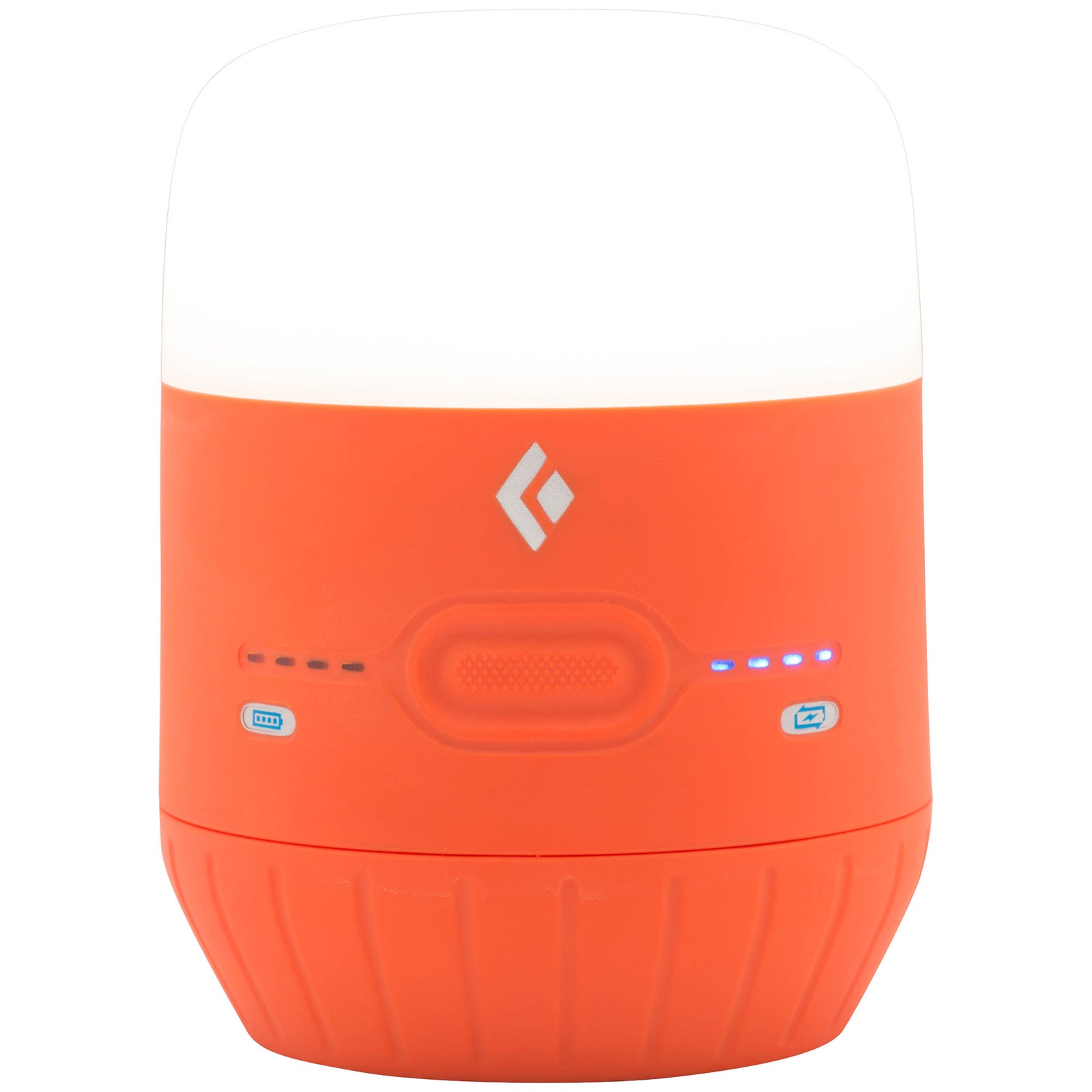orange lantern in off mode showing battery levels