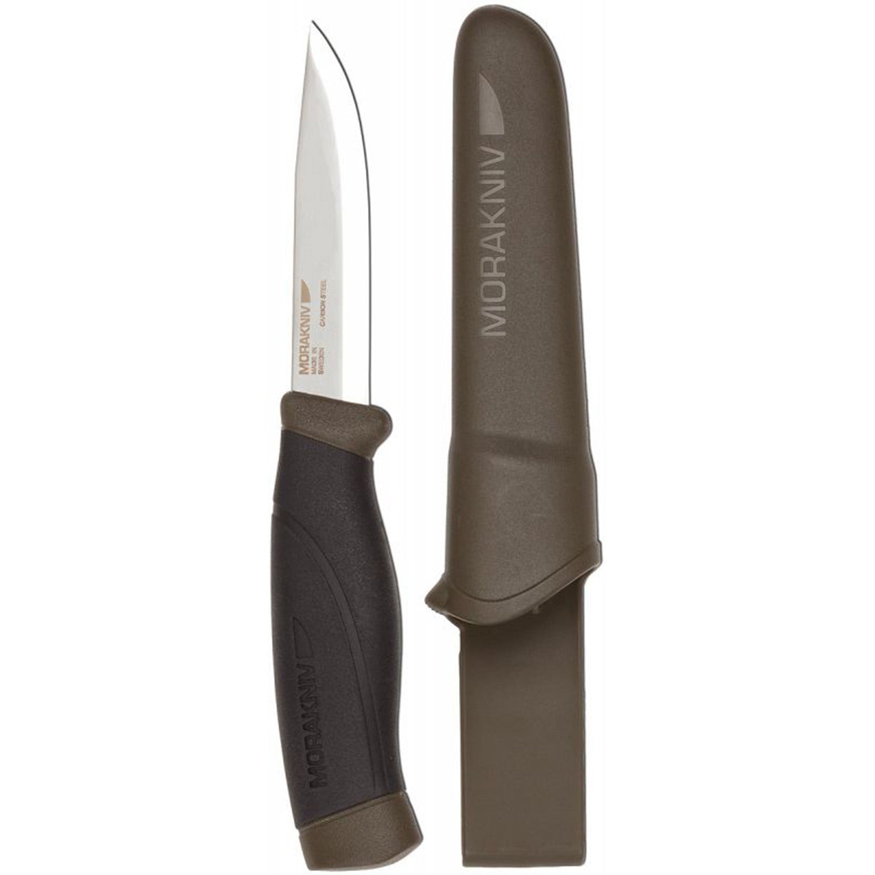 the companion knife is shown next to it's protective sheath