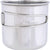 The olicamp space saver cup in stainless steel. 