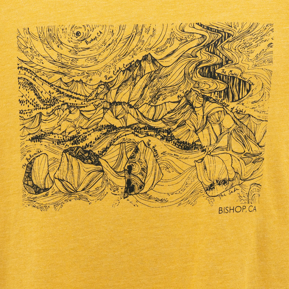 closeup of bishop t shirt design