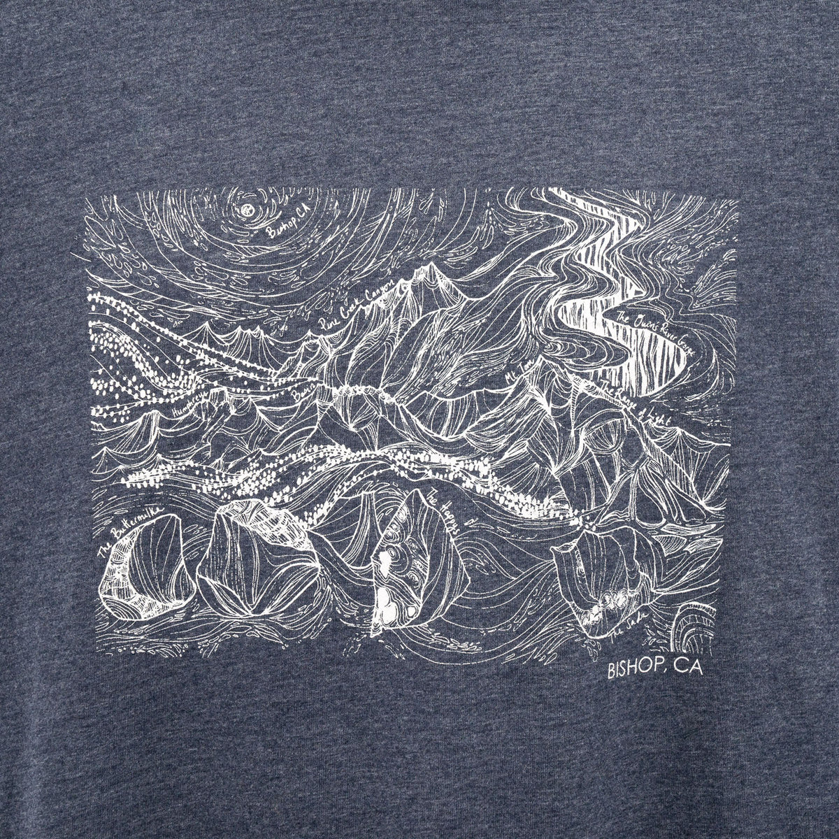 closeup of bishop t shirt design