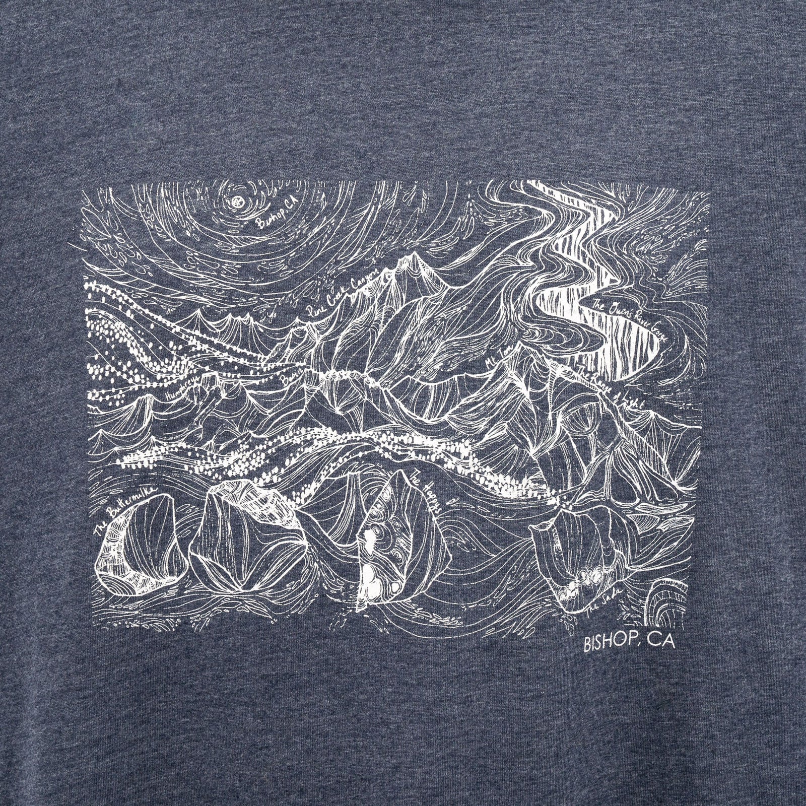 closeup of bishop t shirt design