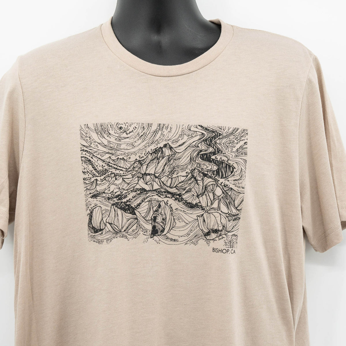 closeup of bishop t shirt design