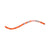 the end of an alpine sender 7.5mm rope in orange showing the tag