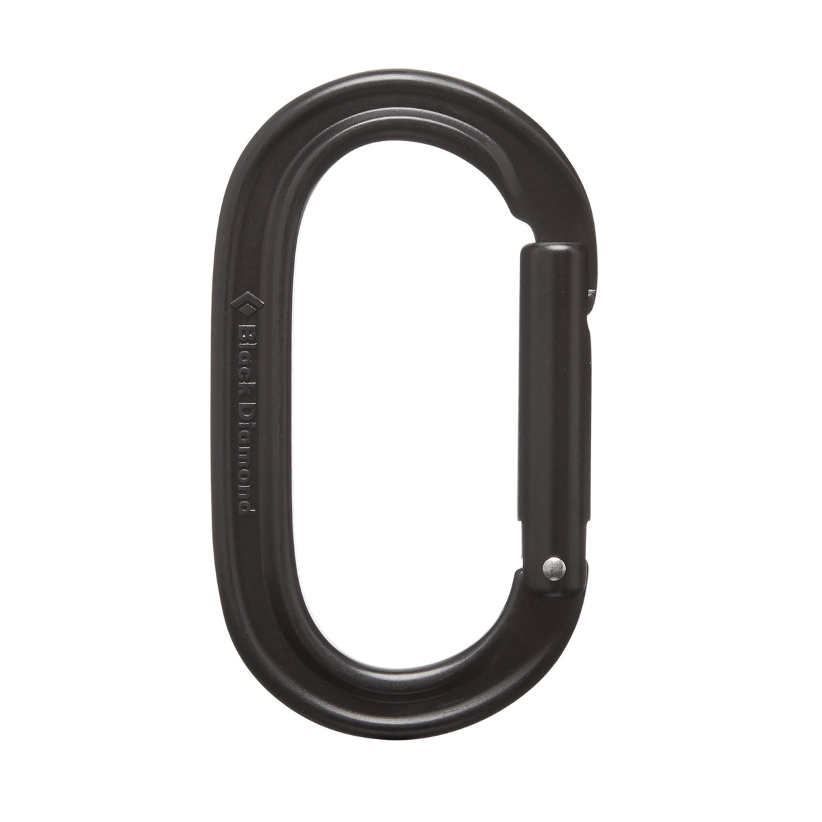 a black oval carabiner