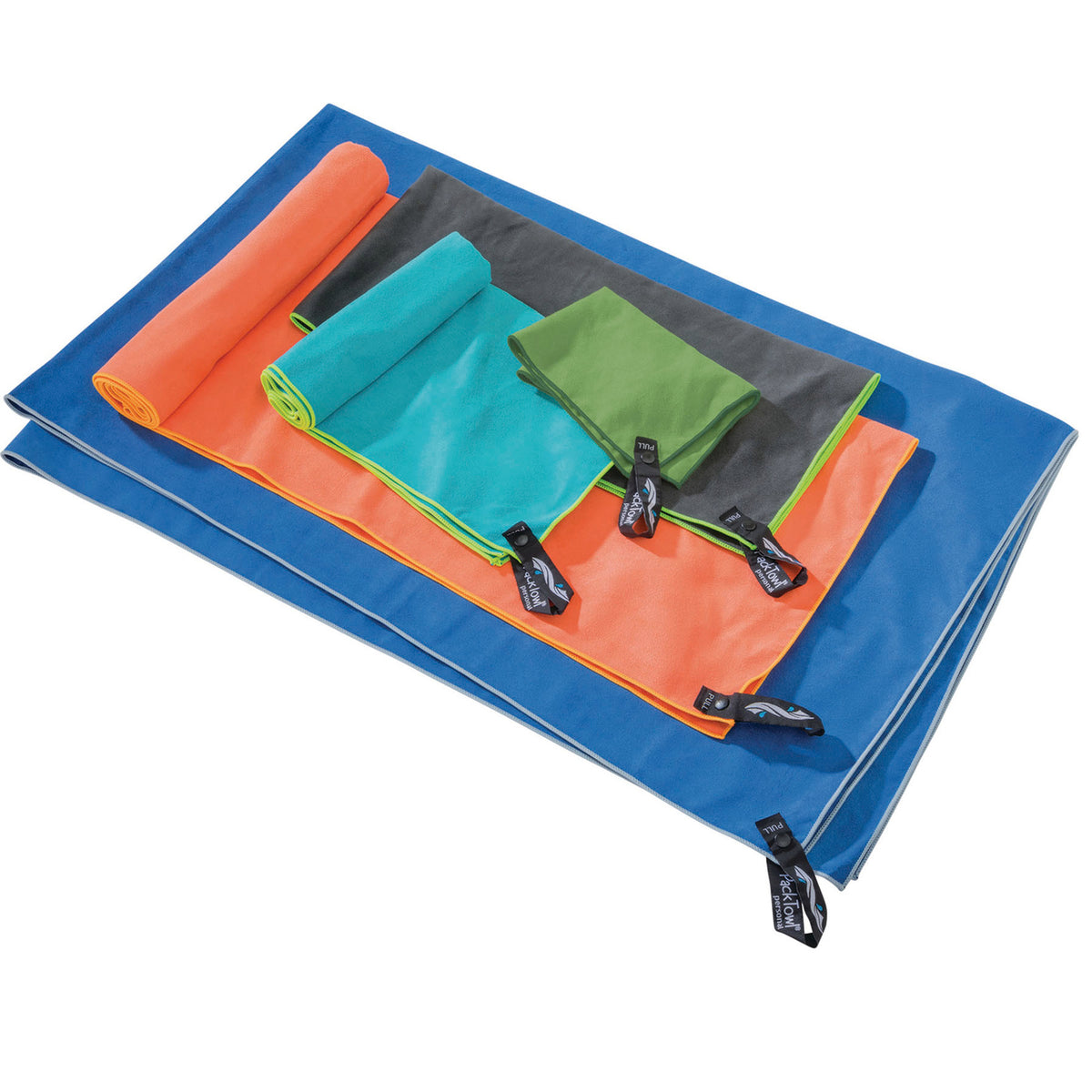 compares the sizes of the pck towels