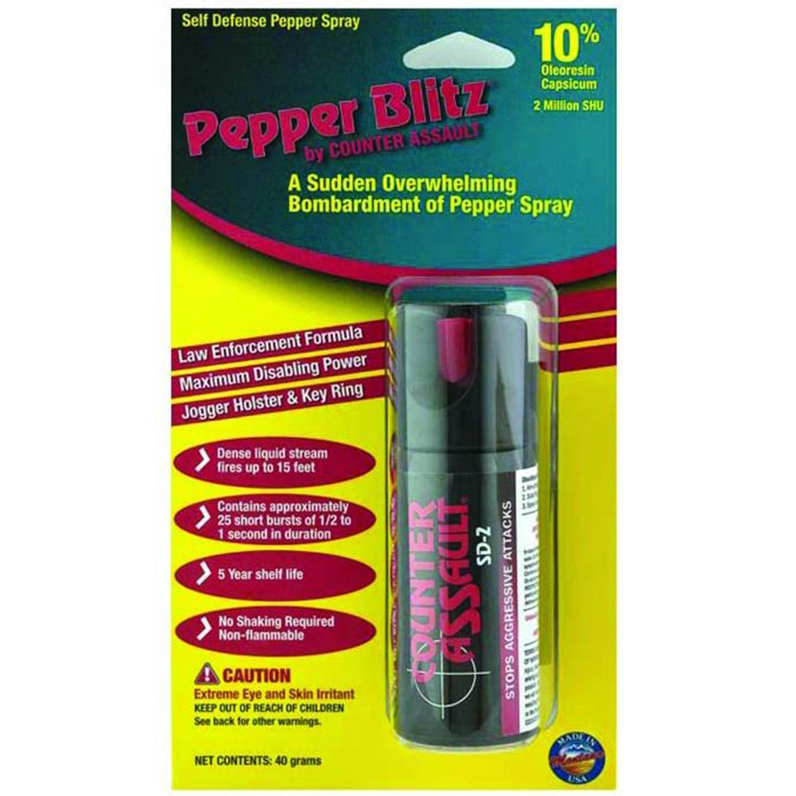 40g container of pepper spray