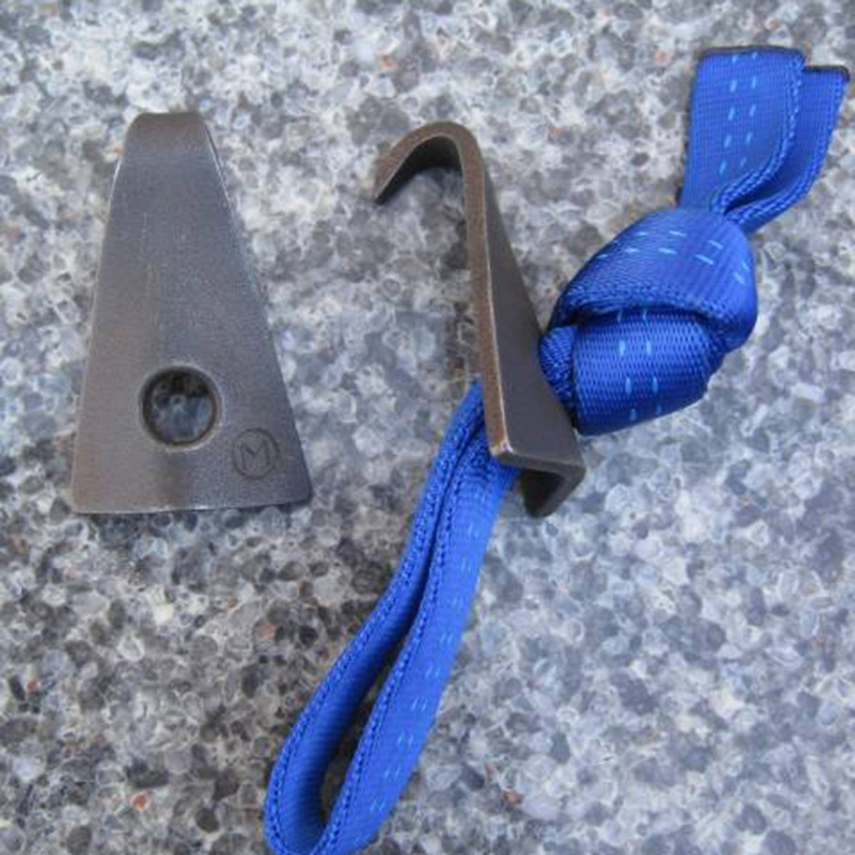 two moses logan hooks, one on the side