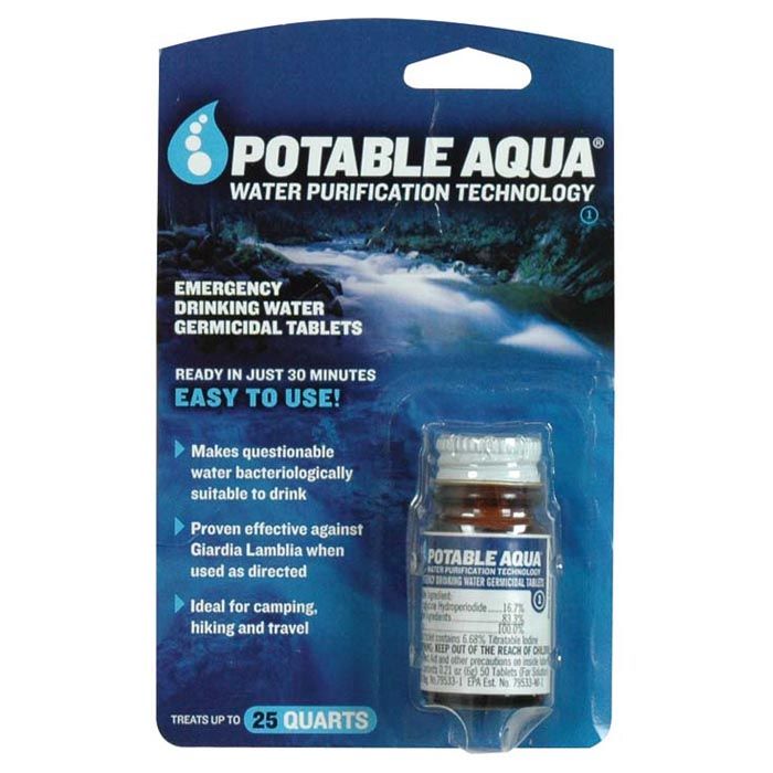 potable aqua iodine tablets