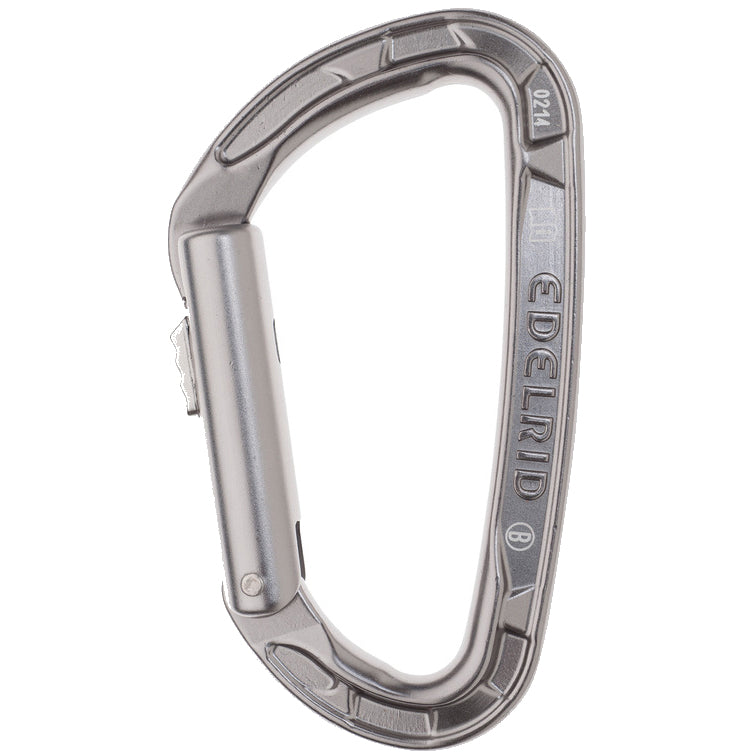edelrid pure slider carabiner in slate