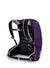 osprey tempest 20 pack in violac purple, back view