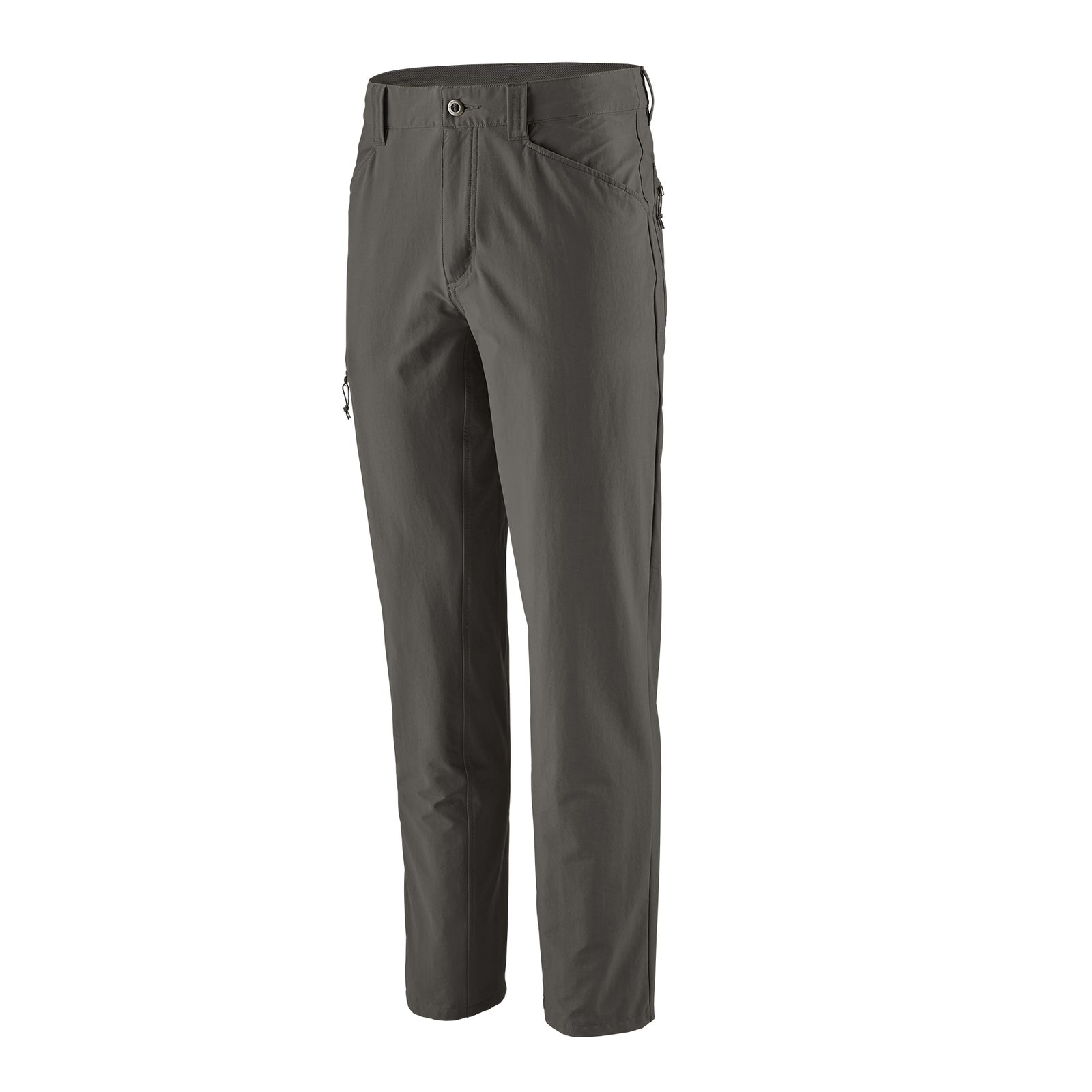 front view of the quandary pant in forge grey