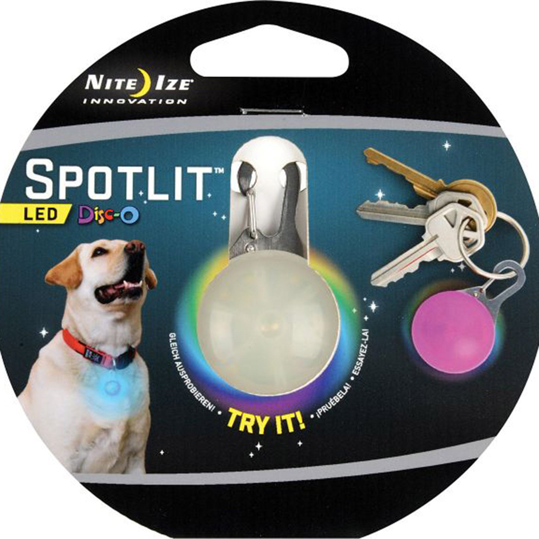 disco color niteize dog collar light