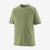 patagonia mens capilene cool daily shirt in the color salvia green-dark salvia green x dye, front view