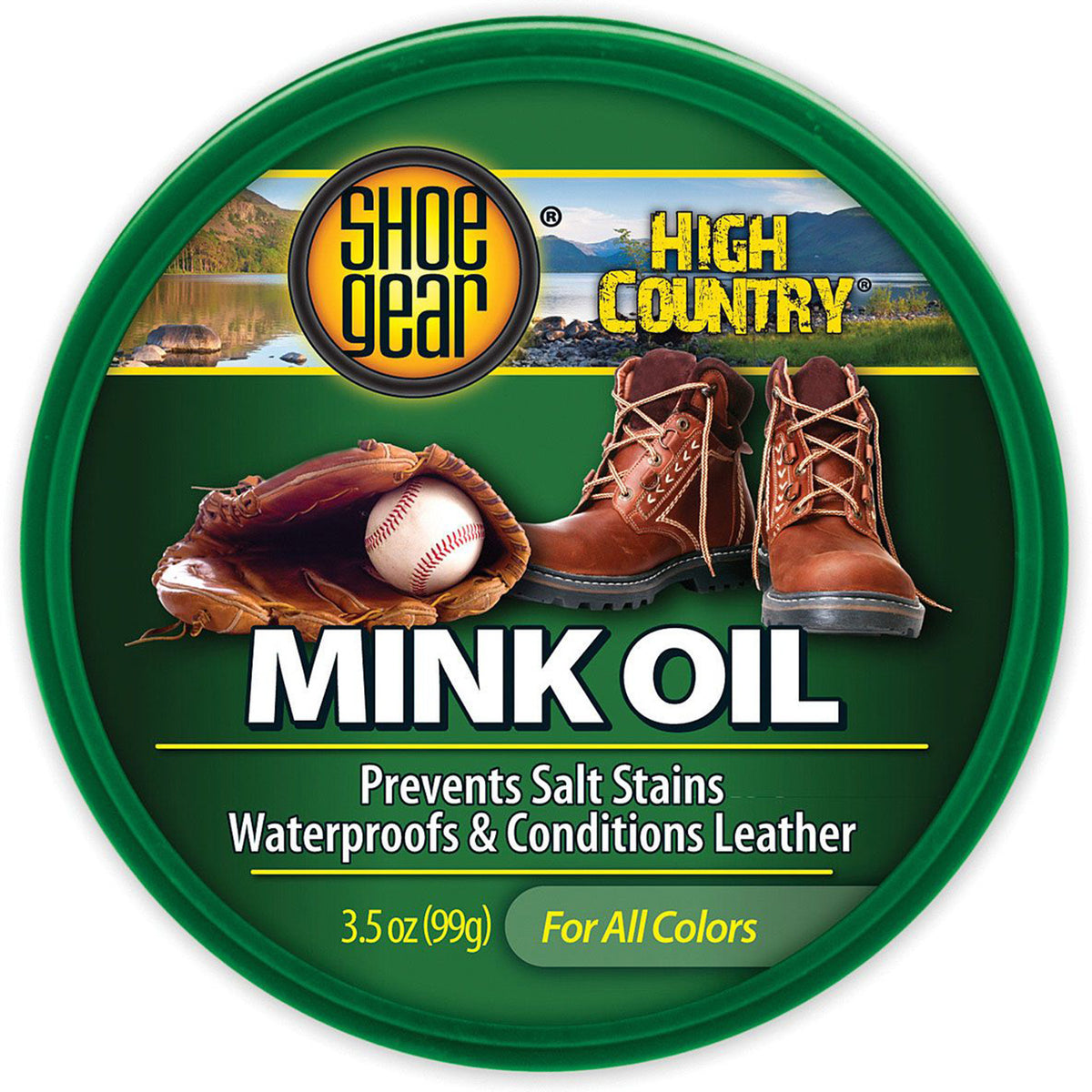 the front of the package of mink oil