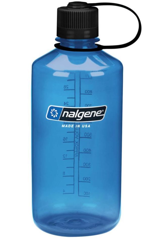 nalgene narrow mouth 32 oz sustain water bottle in slate grey