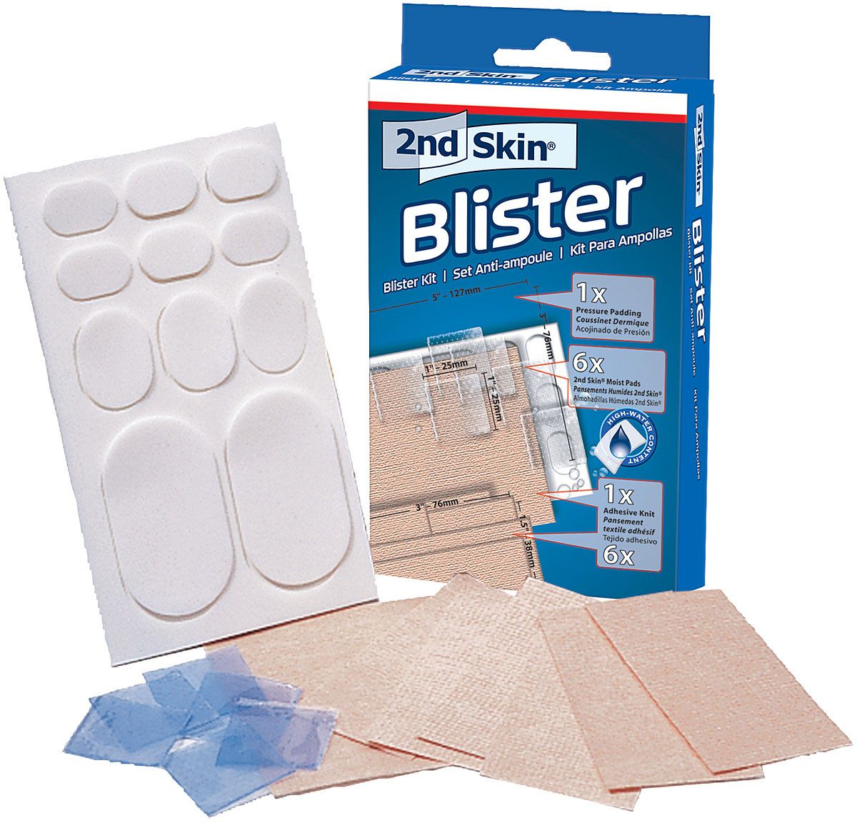 spenco 2nd skin blister kit for protection against friction, pressure and blisters.
