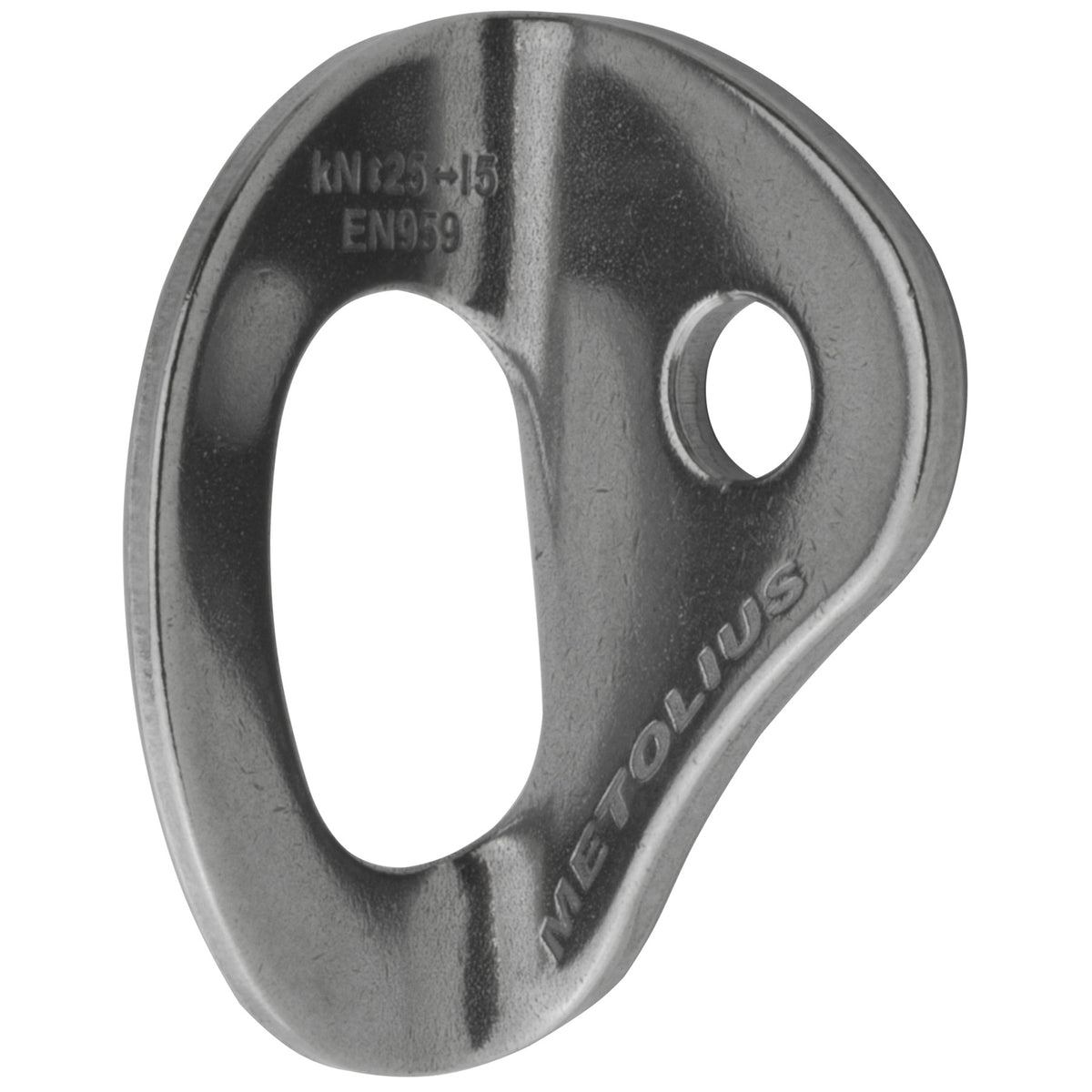 a photo of the metolius stainless steel bolt hanger 1/2&quot;