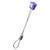 larger purple  metal ball on wire string. very strong!
