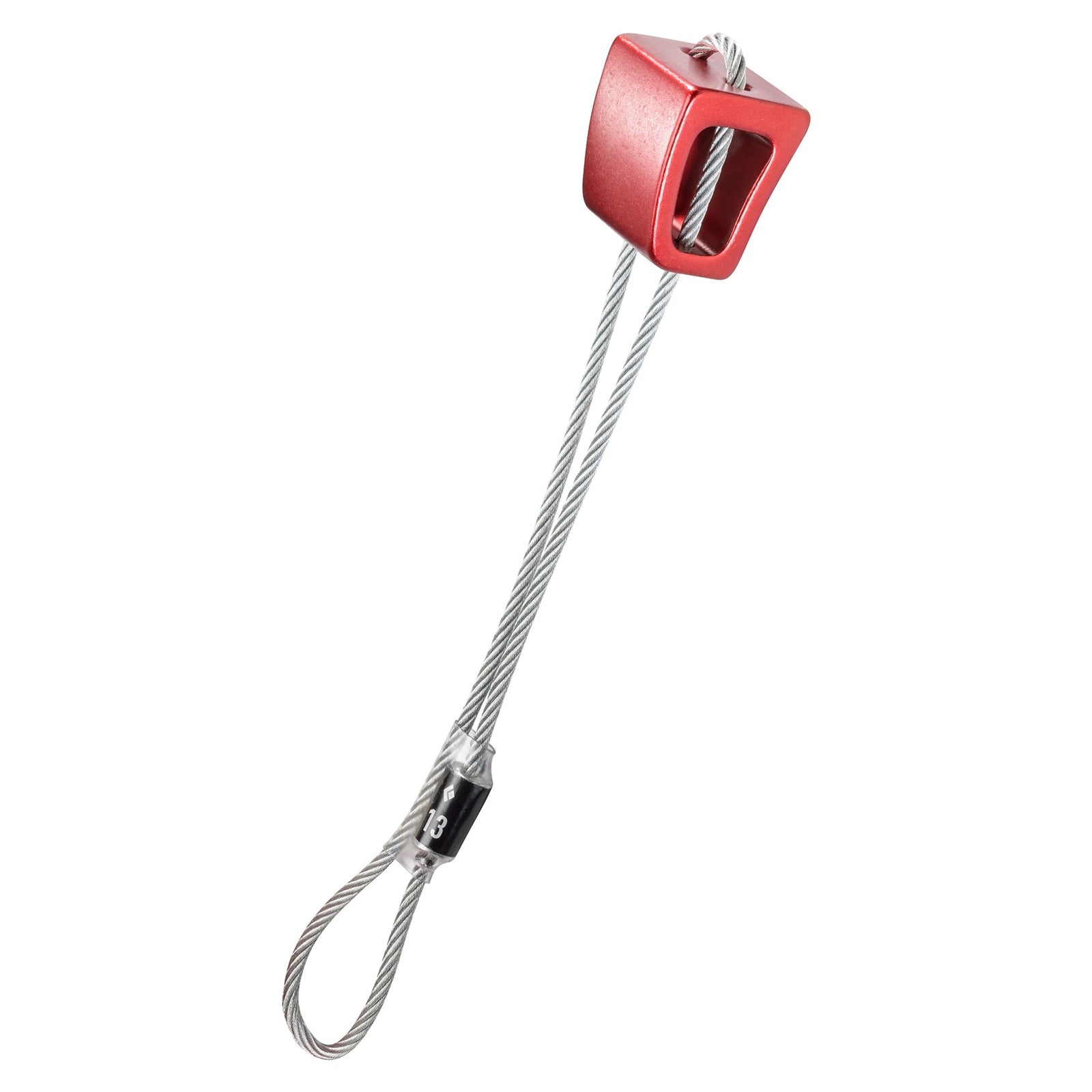 red  metal ball on wire string. very strong!