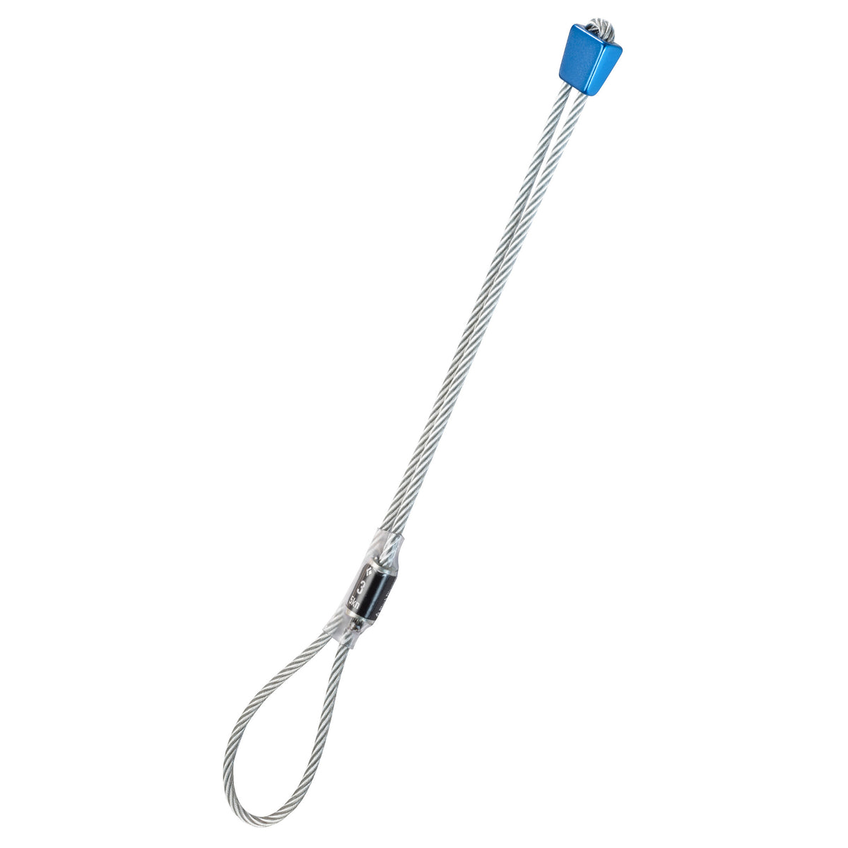 blue  metal ball on wire string. very strong!