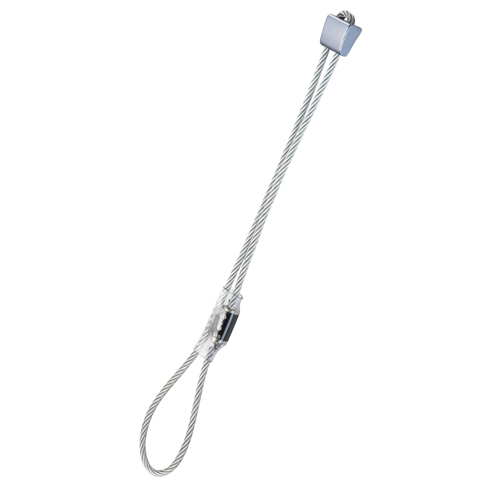  gray metal ball on wire string. very strong!