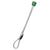 green  metal ball on wire string. very strong!