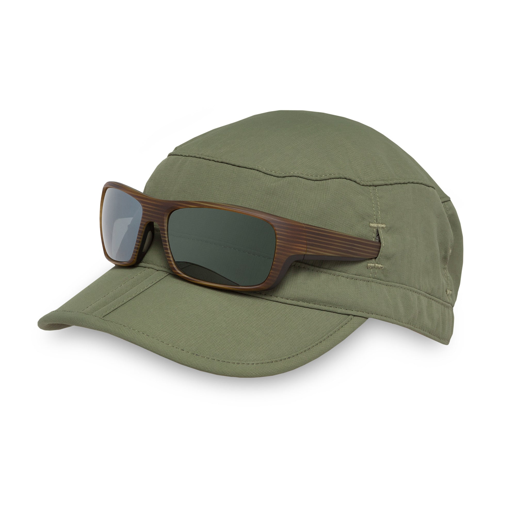 sunday afternoons sun tripper cap in timber with sunglasses