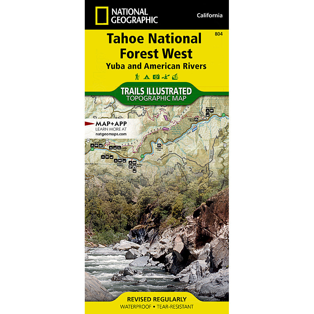 national geographic maps tahoe national forest west
