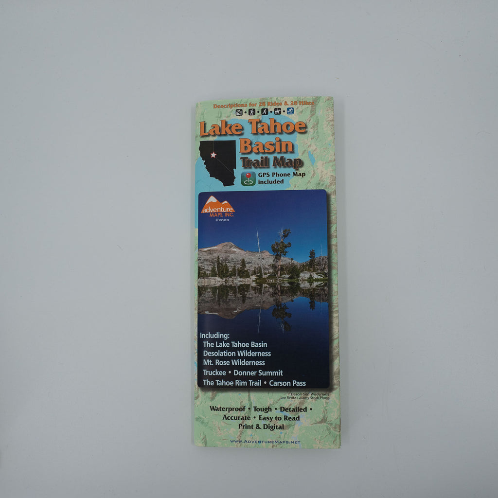 Adventuremaps Lake Tahoe Map Eastside Sports