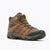 merrell mens moab 3 mid waterproof in earth, three quarters view