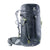 deuter trail 30 backpack front view in color dark grey with lime green details