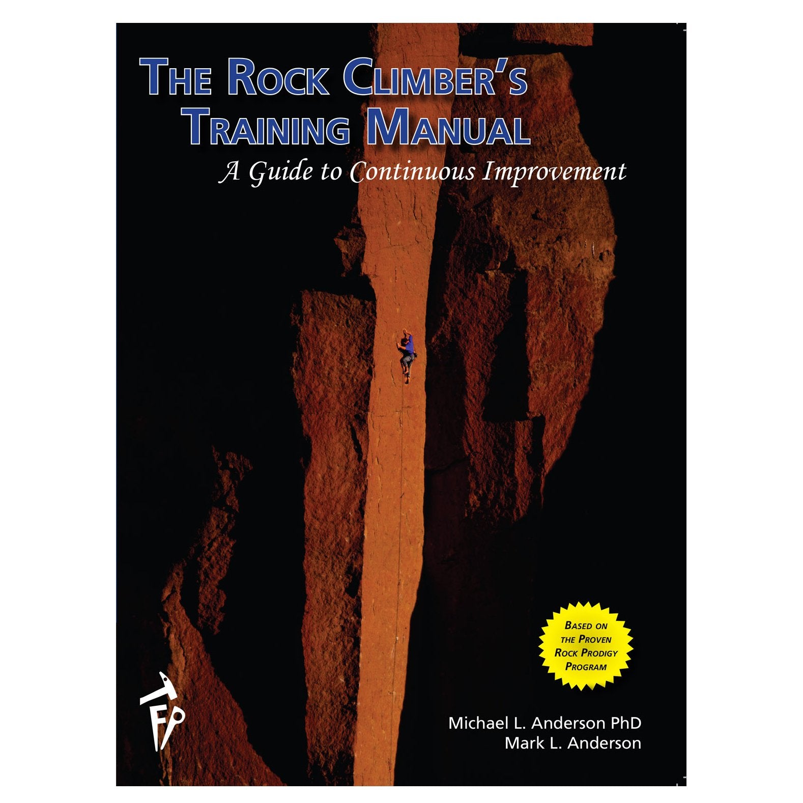 a photo of the front cover of the book the rock climbers training manual