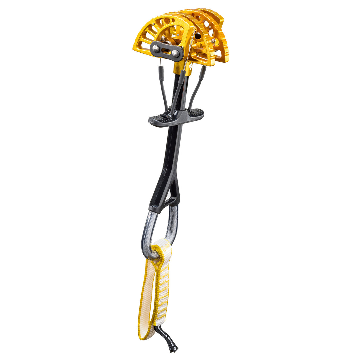 a photo of a black diamond ultralight camalot, size 2