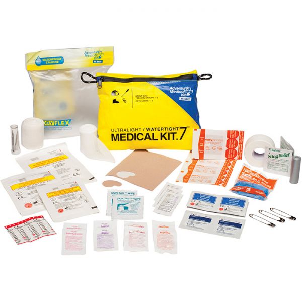 ultralight and watertight medical kit .7 for 1-2 people, 1-4 days.