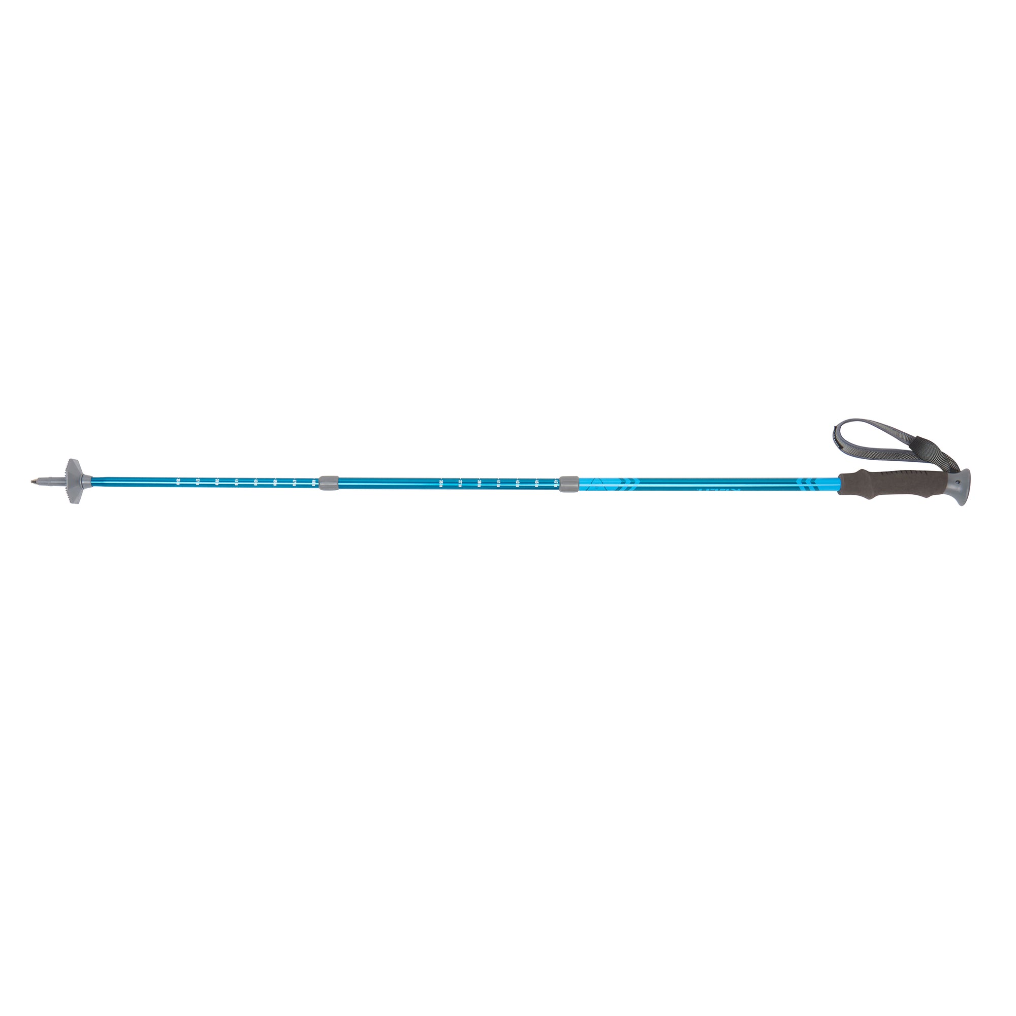 kelty upslope 1.0 trekking poles extended in color blue