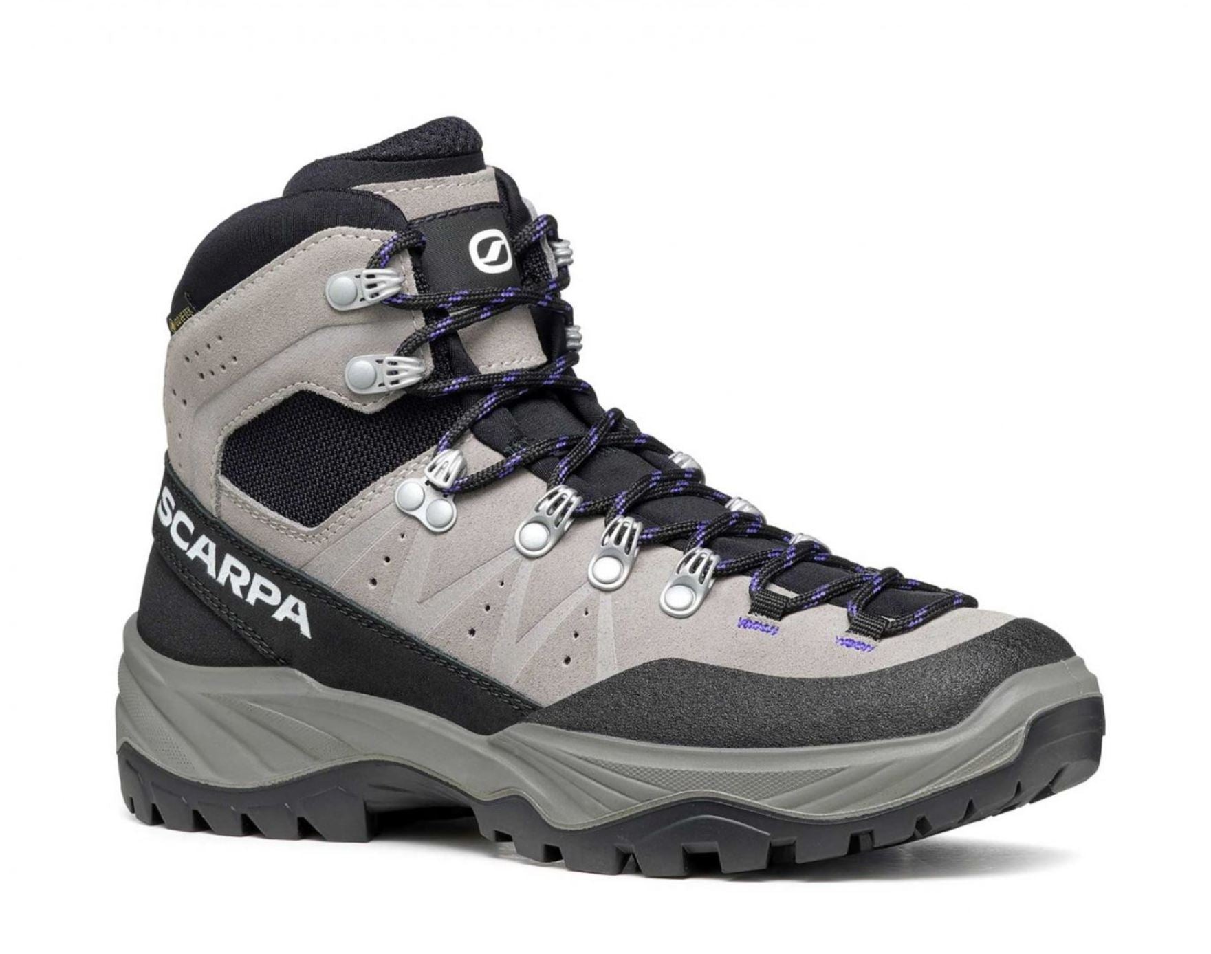 3/4 view of the scarpa womens boreas gtx boot