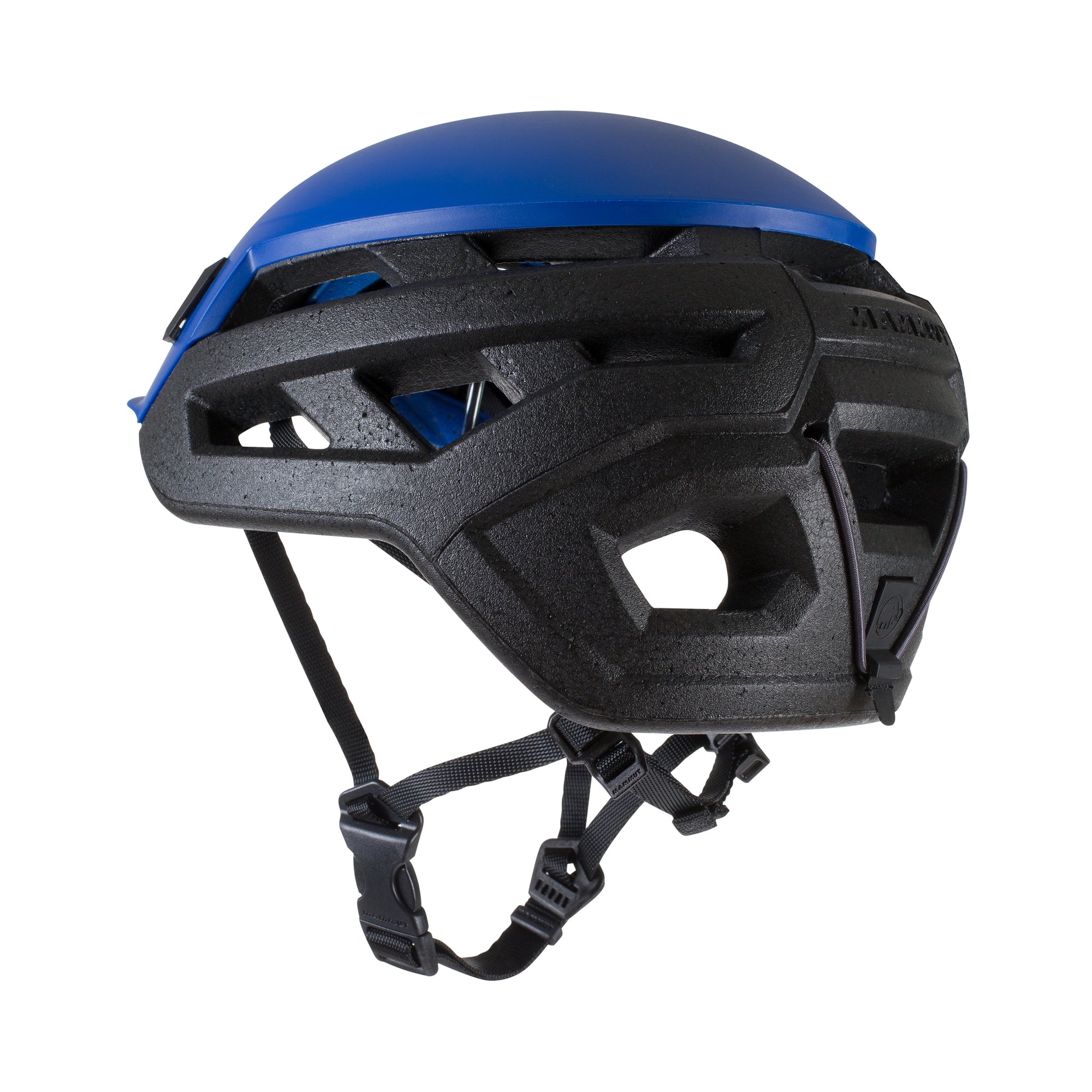 back view of wall rider helmet in blue