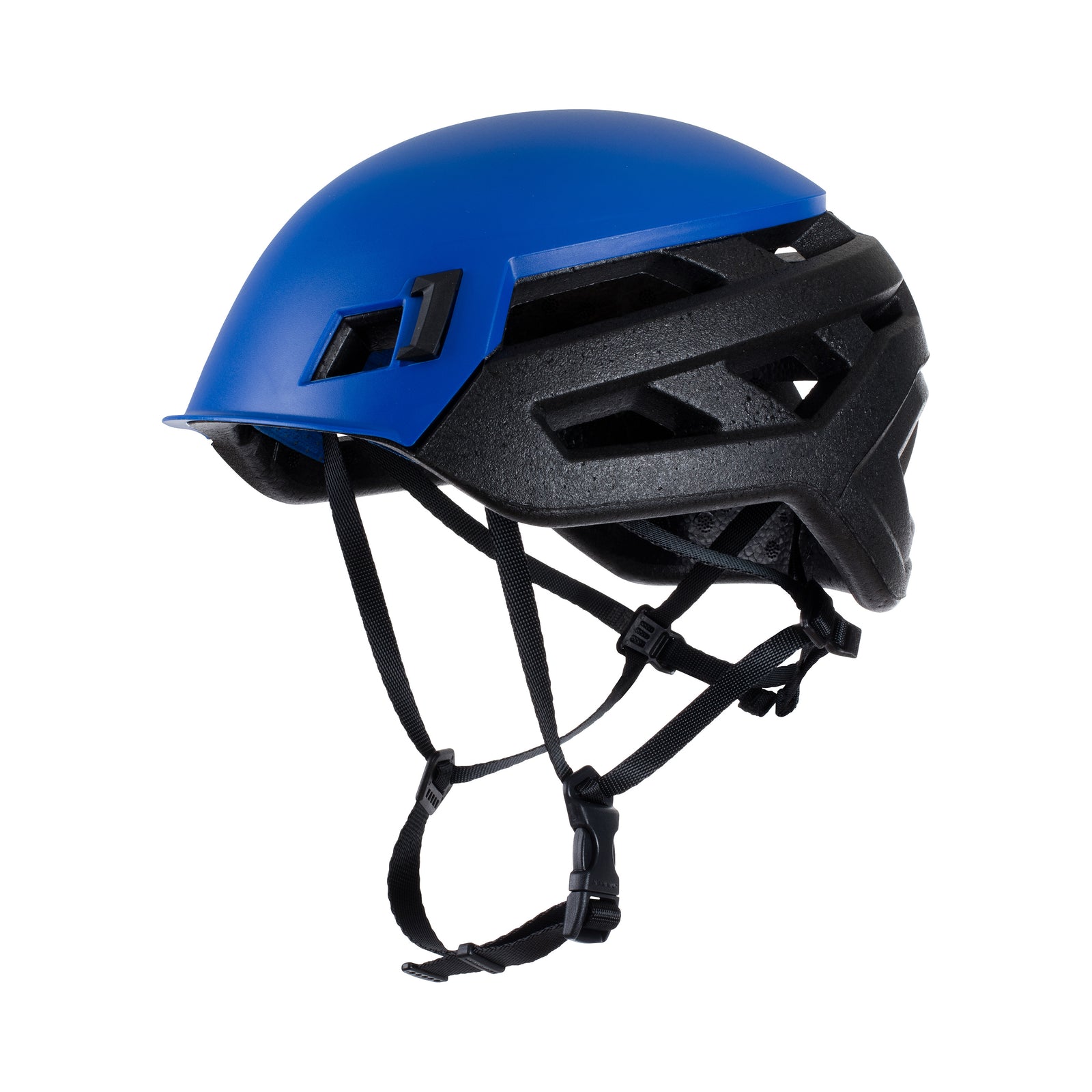 side view of wall rider helmet in blue