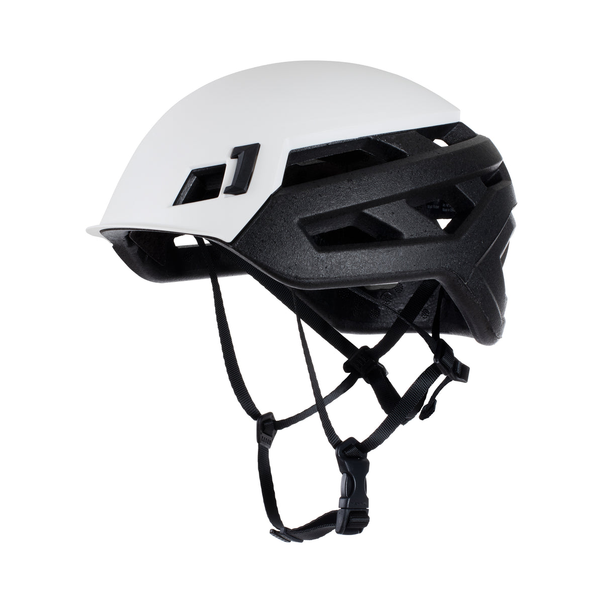 side view of wall rider helmet in white