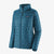 patagonia womens nano puff jacket in wavy blue, front view