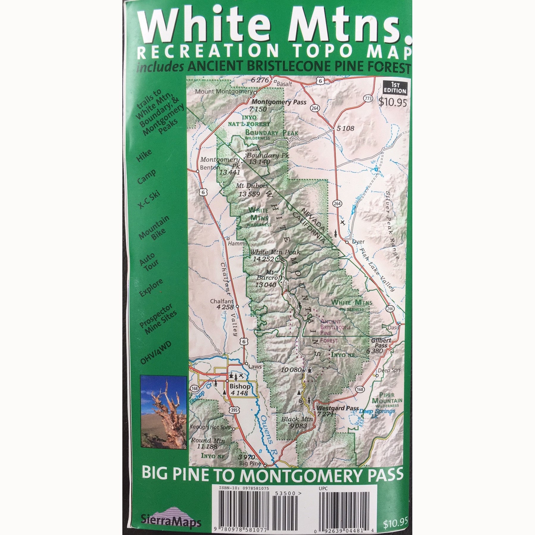 white mountains map