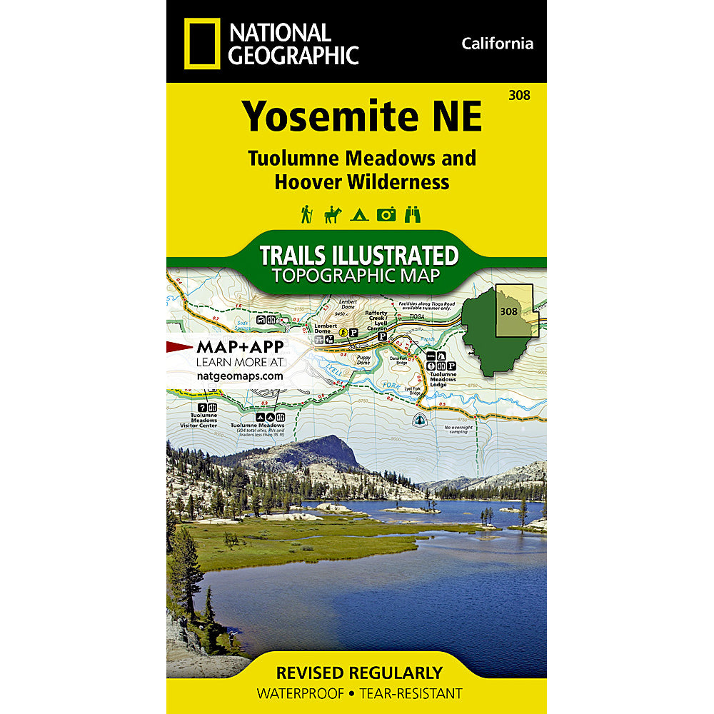 national geographic maps yosemite NE