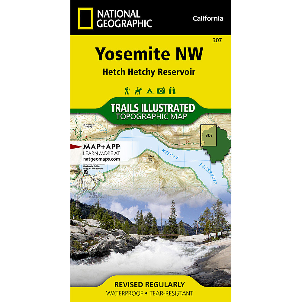 national geographic maps yosemite NW