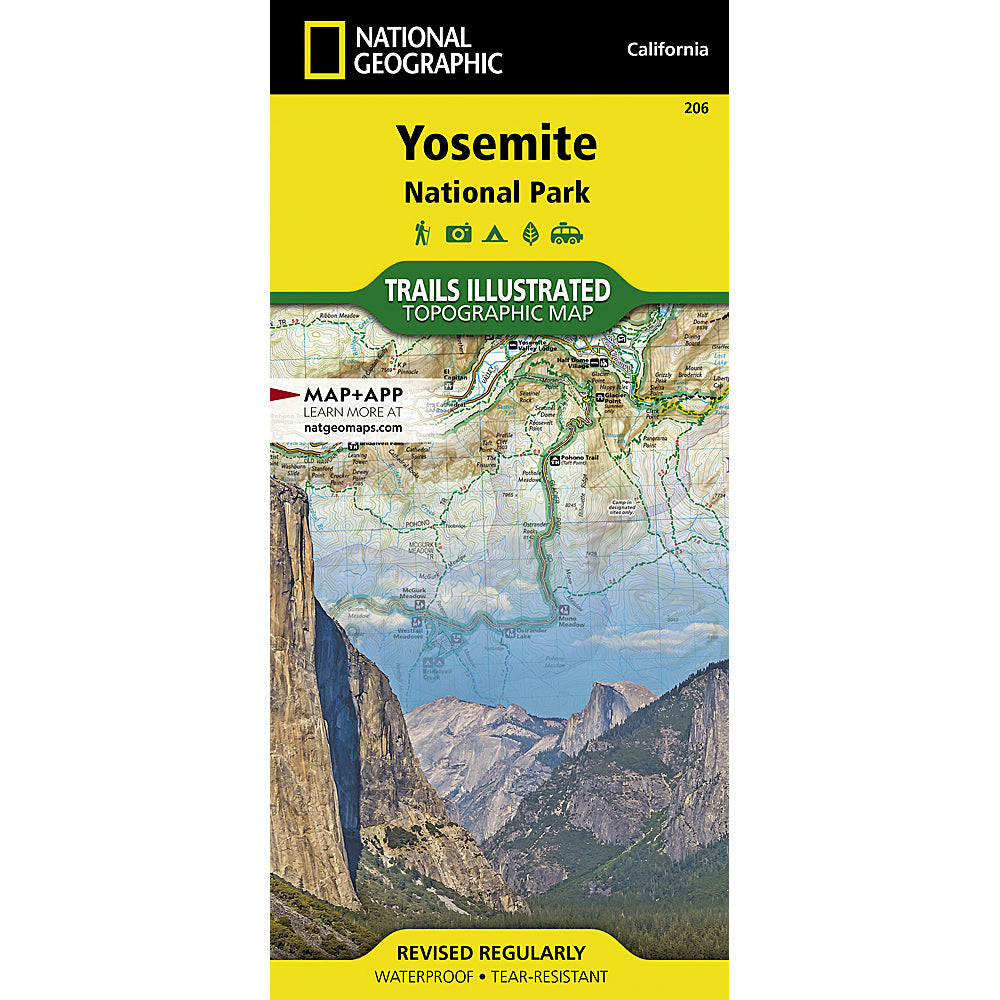 national geographic maps yosmite national park
