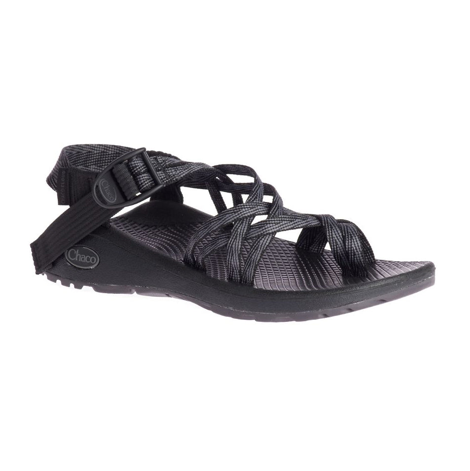 chaco z-cloud x2 women&#39;s black sandals three quarter view 
