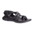 chaco z-cloud x2 women's black sandals three quarter view 