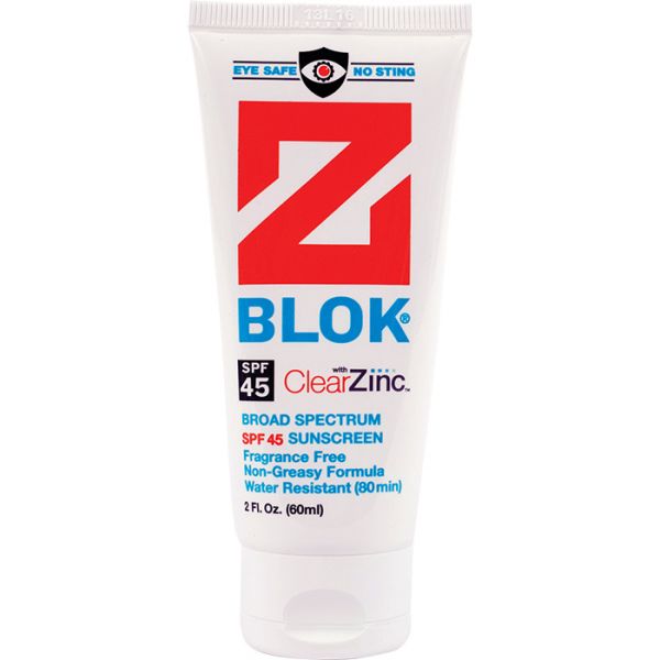 z blok clear zinc sunscreen SPF 45 2oz